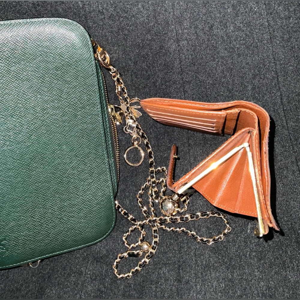 ✅LV CLUTCH+KISSLOCK WALLET AUTHENTIC DEAL LOUIS VUITTON - Picture 10 of 14